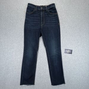 Imogene Willie Jeans Womens 27 (26x27) Elizabeth High Rise Straight Cutoff Crop